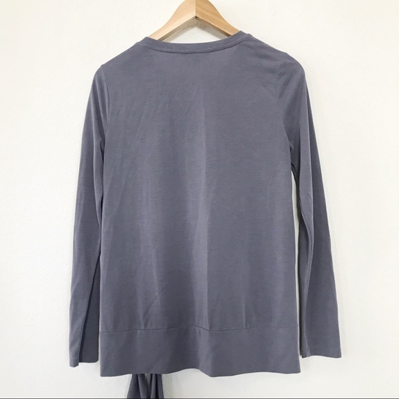 Banana Republic LS front tie sand wash top sz S - Picture 4 of 7